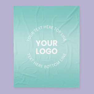 Ihr Logo mit oder ohne Farbabweichung Fleecedecke