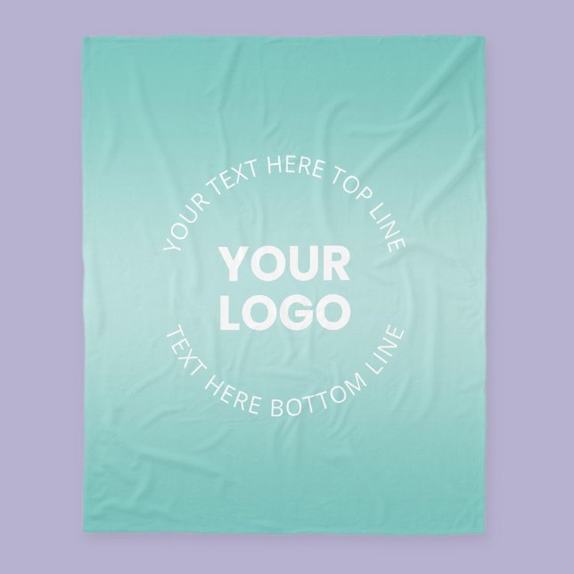 Ihr Logo mit oder ohne Farbabweichung Fleecedecke (Von Creator hochgeladen)