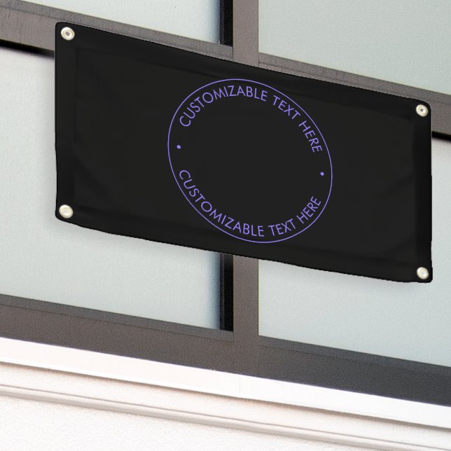 Ihr Logo & Modern Blue & Lila Ombre Gradient Banner (Äußeres Gebäude)