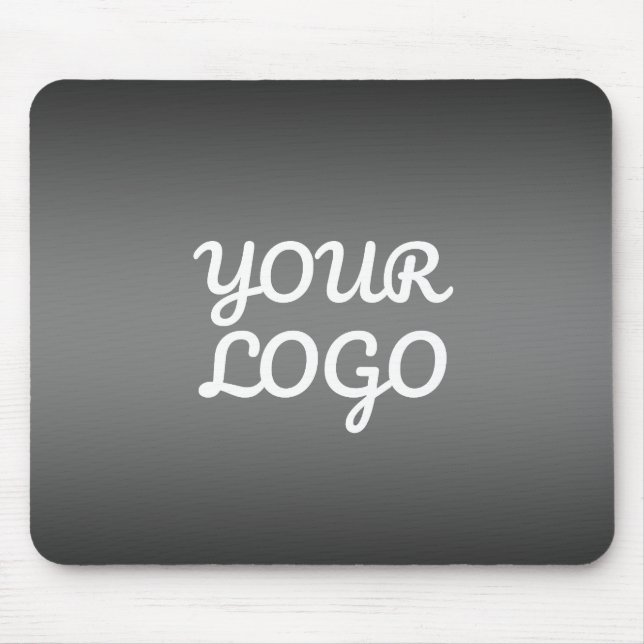 Ihr Logo & moderne dunkelgraue editierbare Farb-Om Mousepad (Vorne)