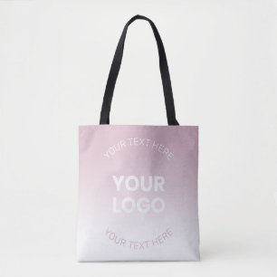 Ihr Logo   Modernes Dusty Pink & White Ombre