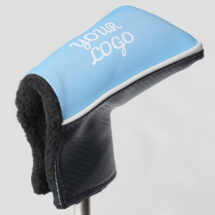 Ihr Logo & Modernes einfaches Ombre Hellblau Golf Headcover