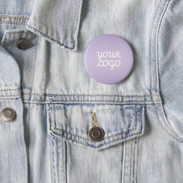 Ihr Logo & modernes einfaches Ombre | Lavendel Button (Beispiel)