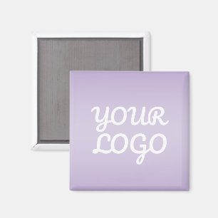 Ihr Logo & modernes einfaches Ombre Lavendel Magnet