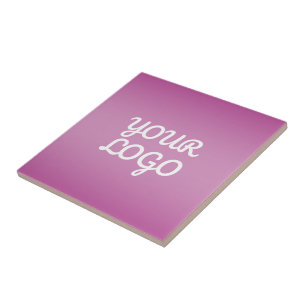 Ihr Logo & Modernes einfaches Ombre Lila Fliese