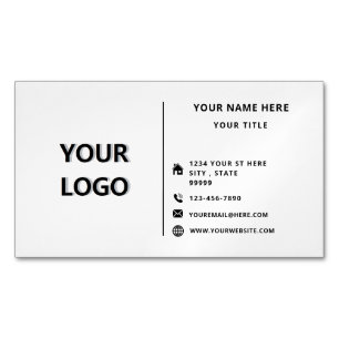 Ihr Logo Name Info Business Card Magazin Magnetische Visitenkarte