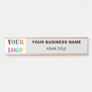 Ihr Logo Name Info Colour Company Türzeichen Türschild