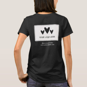Ihr Logo Name & Titel Taschenbereich T-Shirt