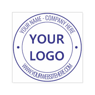 Ihr Logo Name Webseite Personalisiert Professionel Permastempel