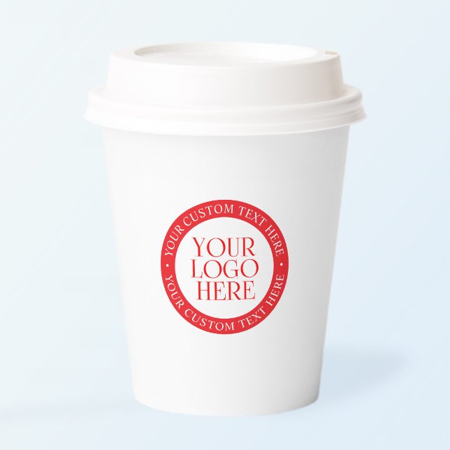 Ihr Logo oder anderes Bild | Weihnachten weiß und  Pappbecher (Von Creator hochgeladen)