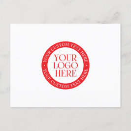 Ihr Logo oder anderes Bild | Weihnachten weiß und  Postkarte