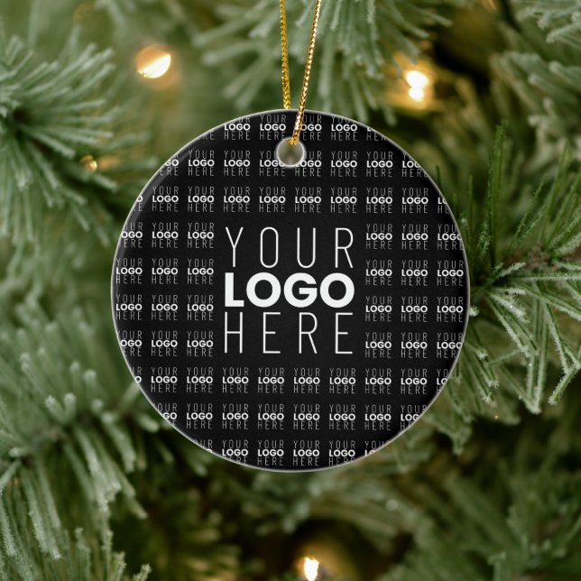 Ihr Logo oder Bild als gekacheltes Muster mit groß Keramik Ornament (Baum)