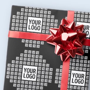 Ihr Logo oder Bild Einzigartiges modernes Muster Geschenkpapier