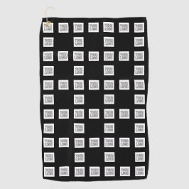 Ihr Logo oder Bild Einzigartiges, sich wiederholen Golfhandtuch