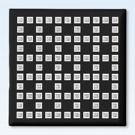 Ihr Logo oder Bild Einzigartiges, sich wiederholen Magnet