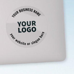 Ihr Logo oder Bild mit fett bearbeitbarem Text tra Aufkleber