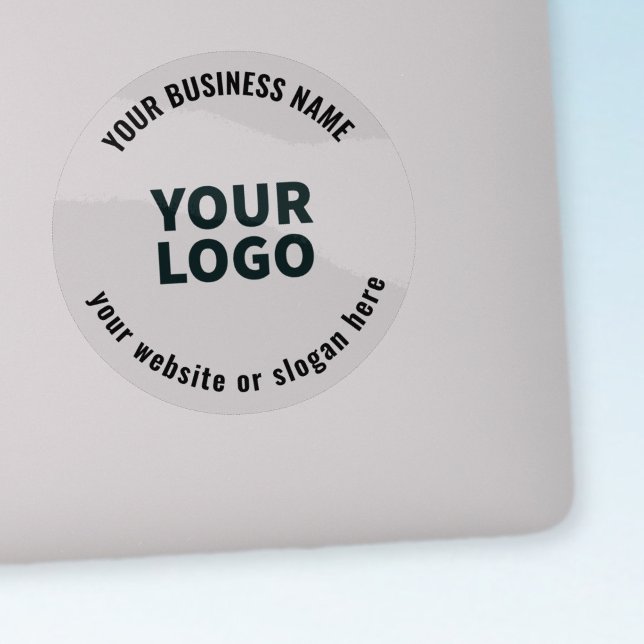 Ihr Logo oder Bild mit fett bearbeitbarem Text tra Aufkleber (Von Creator hochgeladen)