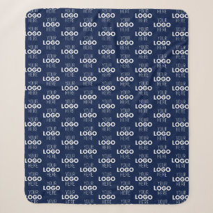 Ihr Logo oder Bild-Wiederholungsmuster Marinebla Sherpadecke