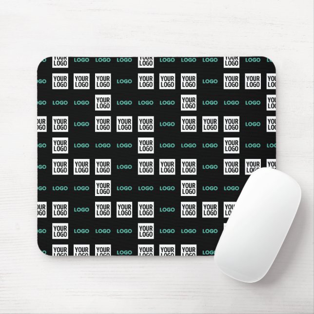 Ihr Logo oder Bild | Zick-Zack-Muster mit zwei Bil Mousepad (Mit Mouse)