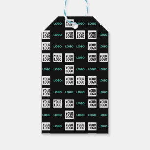 Ihr Logo oder Bild Zig Zag Muster mit zwei Bilde Geschenkanhänger