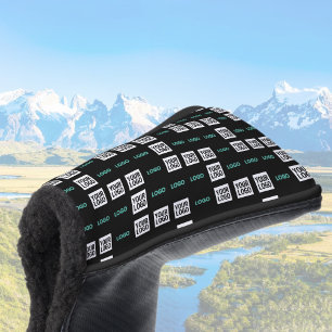 Ihr Logo oder Bild   Zig Zag Muster mit zwei Bilde Golf Headcover