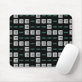 Ihr Logo oder Bild | Zig Zag Muster mit zwei Bilde Mousepad