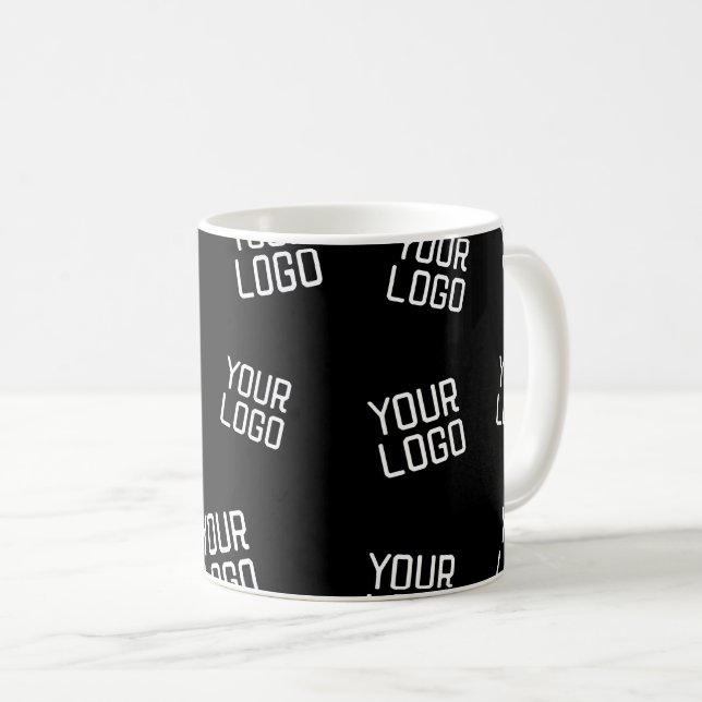 Ihr Logo oder Bild | Zufällig aussehende Vorlage Kaffeetasse (VorderseiteRechts)