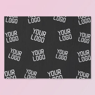 Ihr Logo oder Bild Zufällig aussehende Vorlage Seidenpapier