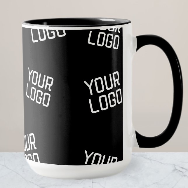 Ihr Logo oder Bild | Zufällig aussehende Vorlage Tasse (Von Creator hochgeladen)