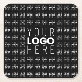 Ihr Logo oder Bildgeflechtetes Muster Großbildlogo Rechteckiger Pappuntersetzer