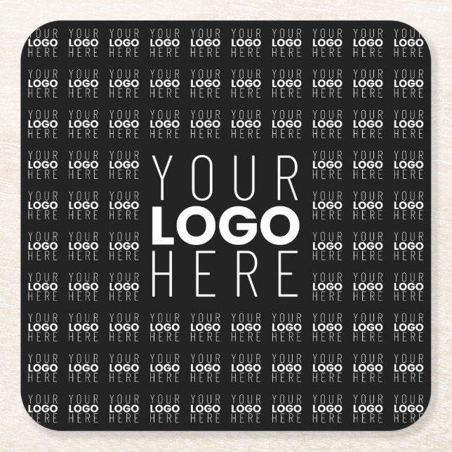 Ihr Logo oder Bildgeflechtetes Muster Großbildlogo Rechteckiger Pappuntersetzer (Vorderseite)