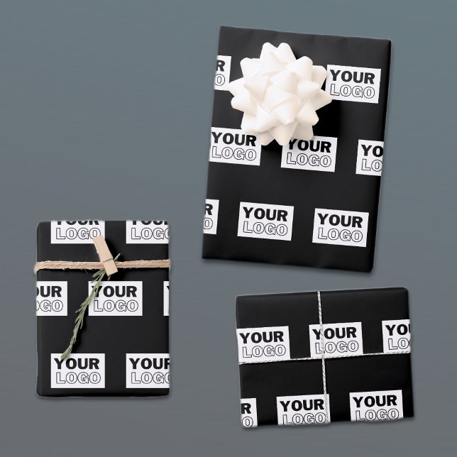 Ihr Logo oder Design | Bearbeitbarer Farbhintergru Geschenkpapier Set (Von Creator hochgeladen)