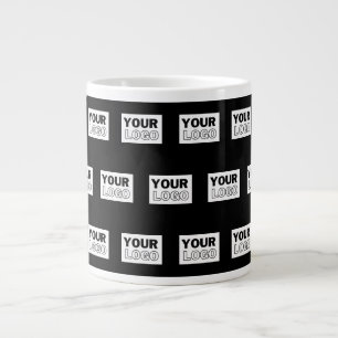 Ihr Logo oder Design Bearbeitbarer Farbhintergru Jumbo-Tasse