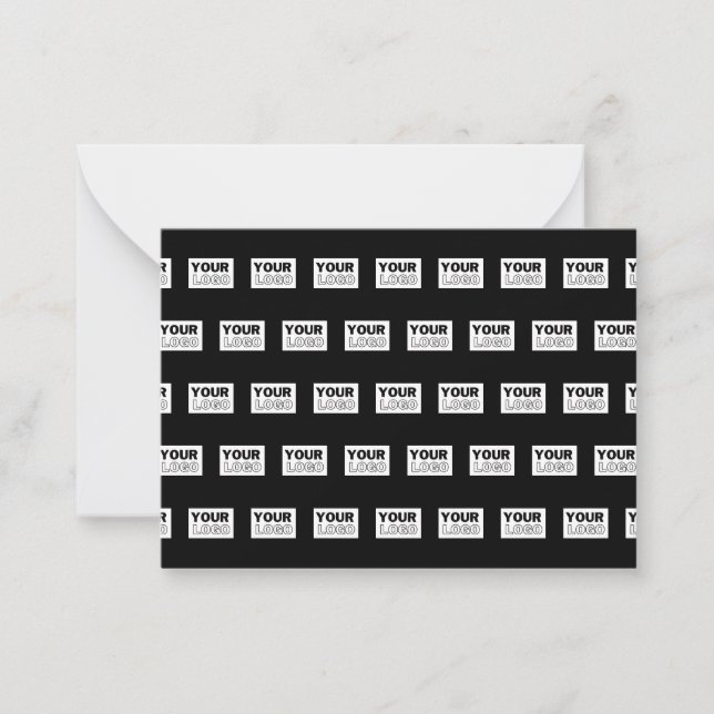 Ihr Logo oder Design | Bearbeitbarer Farbhintergru Mitteilungskarte (Vorderseite)