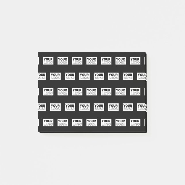 Ihr Logo oder Design | Bearbeitbarer Farbhintergru Post-it Klebezettel (Vorderseite)