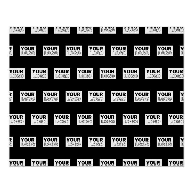 Ihr Logo oder Design | Bearbeitbarer Farbhintergru Poster (Vorderseite)