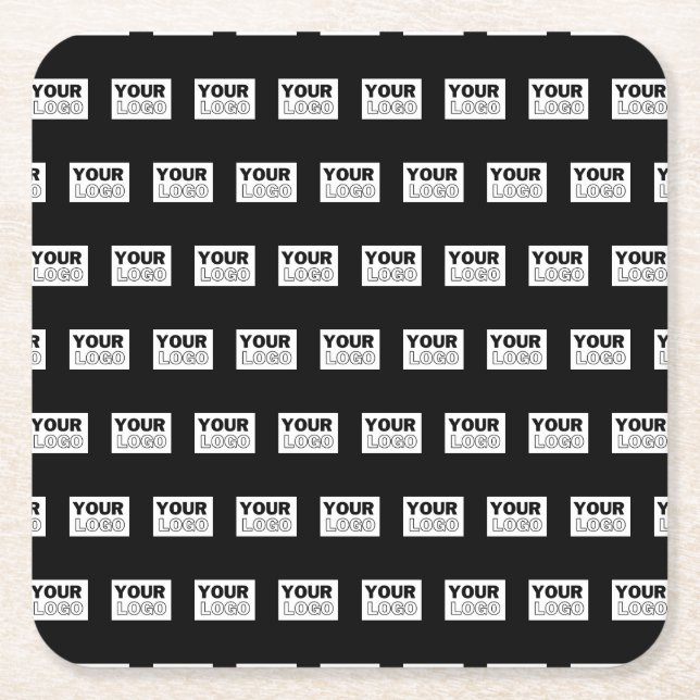 Ihr Logo oder Design | Bearbeitbarer Farbhintergru Rechteckiger Pappuntersetzer (Vorderseite)