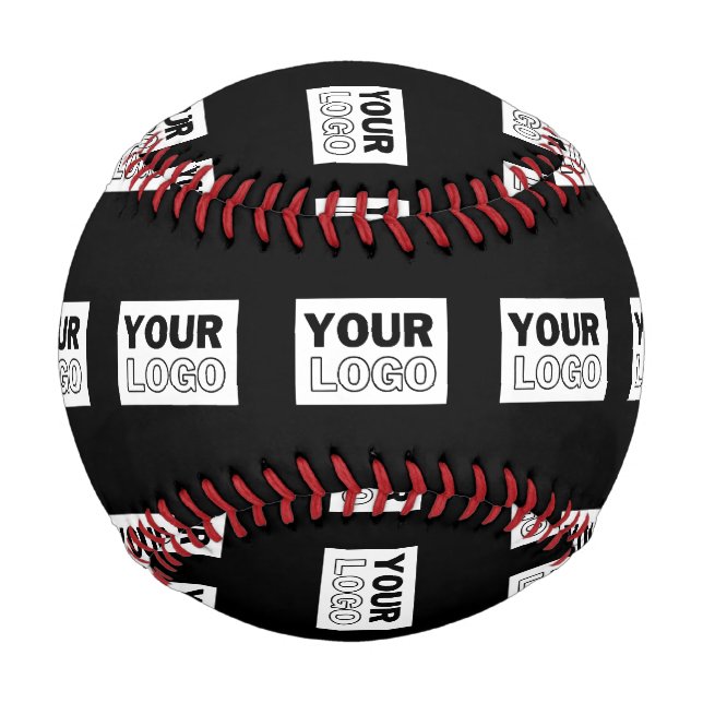 Ihr Logo oder Design | Hintergrund mit editierbare Baseball (Vorderseite)