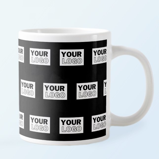 Ihr Logo oder Design | Hintergrund mit editierbare Jumbo-Tasse (Von Creator hochgeladen)
