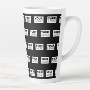 Ihr Logo oder Design Hintergrund mit editierbare Milchtasse