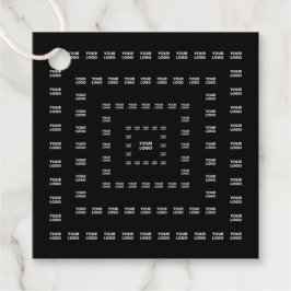 Ihr Logo oder ein beliebiges Design/Bild | Quadrat Geschenkanhänger