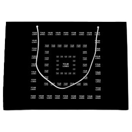 Ihr Logo oder ein beliebiges Design/Bild | Quadrat Große Geschenktüte