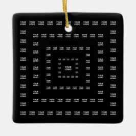 Ihr Logo oder ein beliebiges Design/Bild | Quadrat Keramikornament