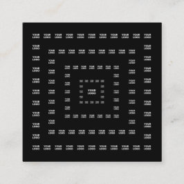 Ihr Logo oder ein beliebiges Design/Bild | Quadrat Quadratische Visitenkarte
