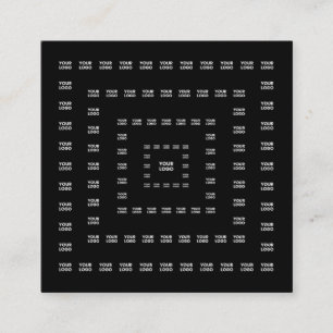 Ihr Logo oder ein beliebiges Design/Bild Quadrat Quadratische Visitenkarte