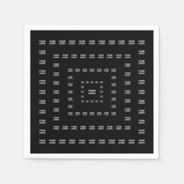Ihr Logo oder ein beliebiges Design/Bild | Quadrat Serviette