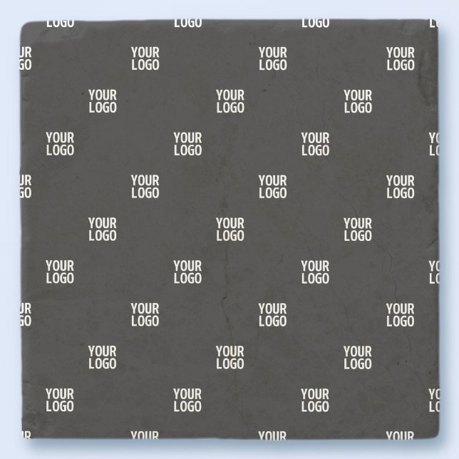 Ihr Logo oder ein Bild | Diagonale Streifen Steinuntersetzer (Von Creator hochgeladen)