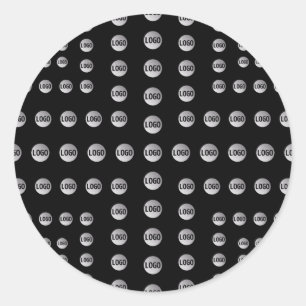 Ihr Logo oder ein Bild   Einzigartiges modernes Mu Runder Aufkleber