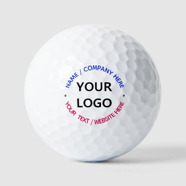 Ihr Logo oder Foto für benutzerdefinierte Text-Bri Golfball (Vorderseite)
