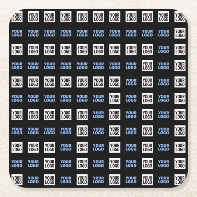 Ihr Logo oder hochgeladenes Bild | Geometrisches M Rechteckiger Pappuntersetzer (Vorderseite)